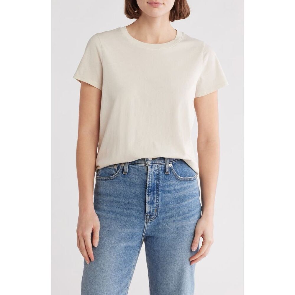 ✨Madewell The Perfect Crewneck Sz Medium Tee in Allday Jersey✨